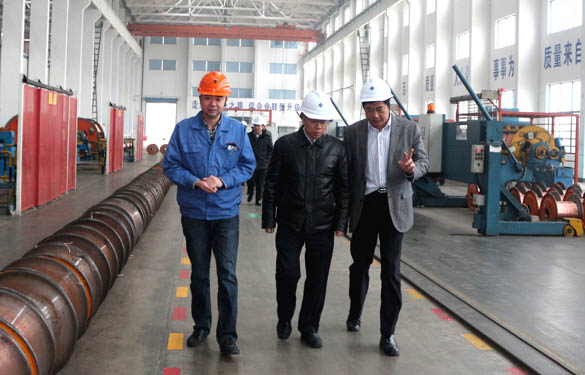 江苏省经信委副主任周毅彪来亚美AM8AG电缆调研