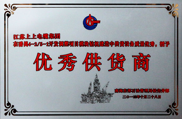 亚美AM8AG集团被中海石油深圳分公司评为“优异供应商”